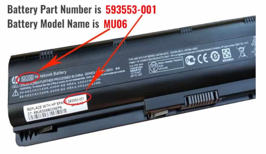 Find Hp Laptop Battery Model Number
