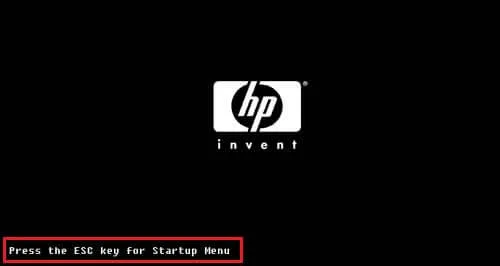 enter hp bios keyboard key
