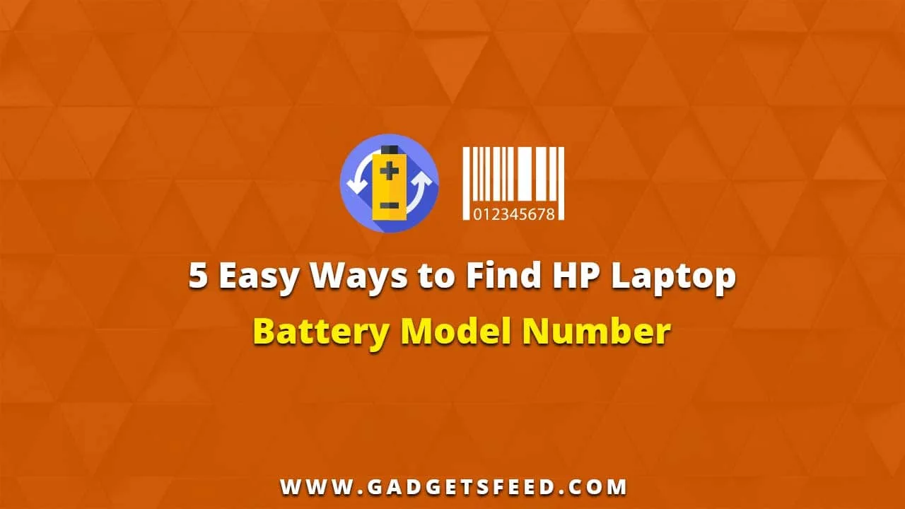 how to find hp laptop battery model number