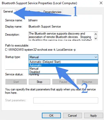 Bluetooth support service  automatic
