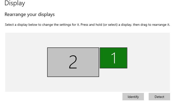 Configure the 3 Monitors Setting on Windows 10