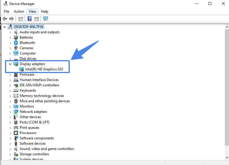 find your graphic card