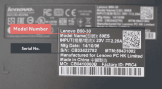 how to know the model of my lenovo laptop
