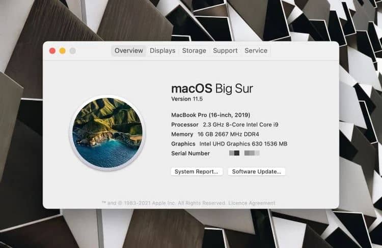 Finding the Age for Your Mac Using Apple Menu