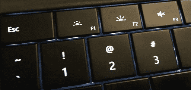adjust laptop brightness using function key
