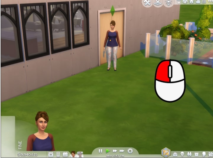 sims 4 left mouse key