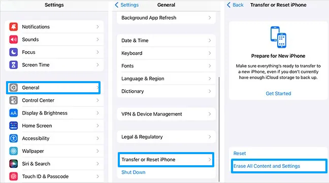 Erase all Content and Settings on Iphone to fix apple id creation