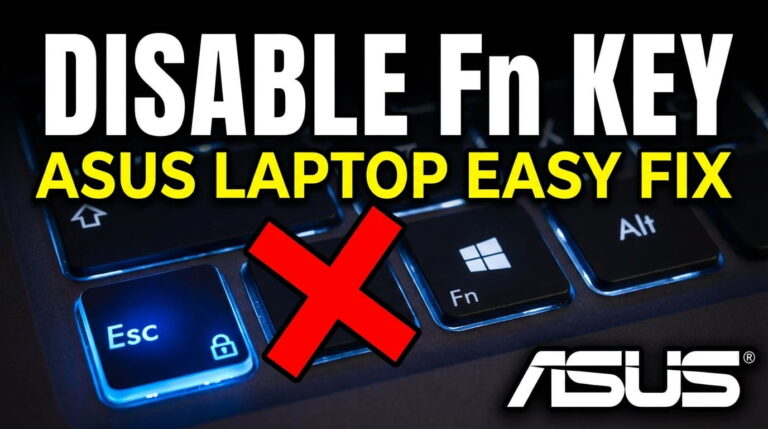Disable Key Switch How to Disable Fn key on Asus Laptop in 2026