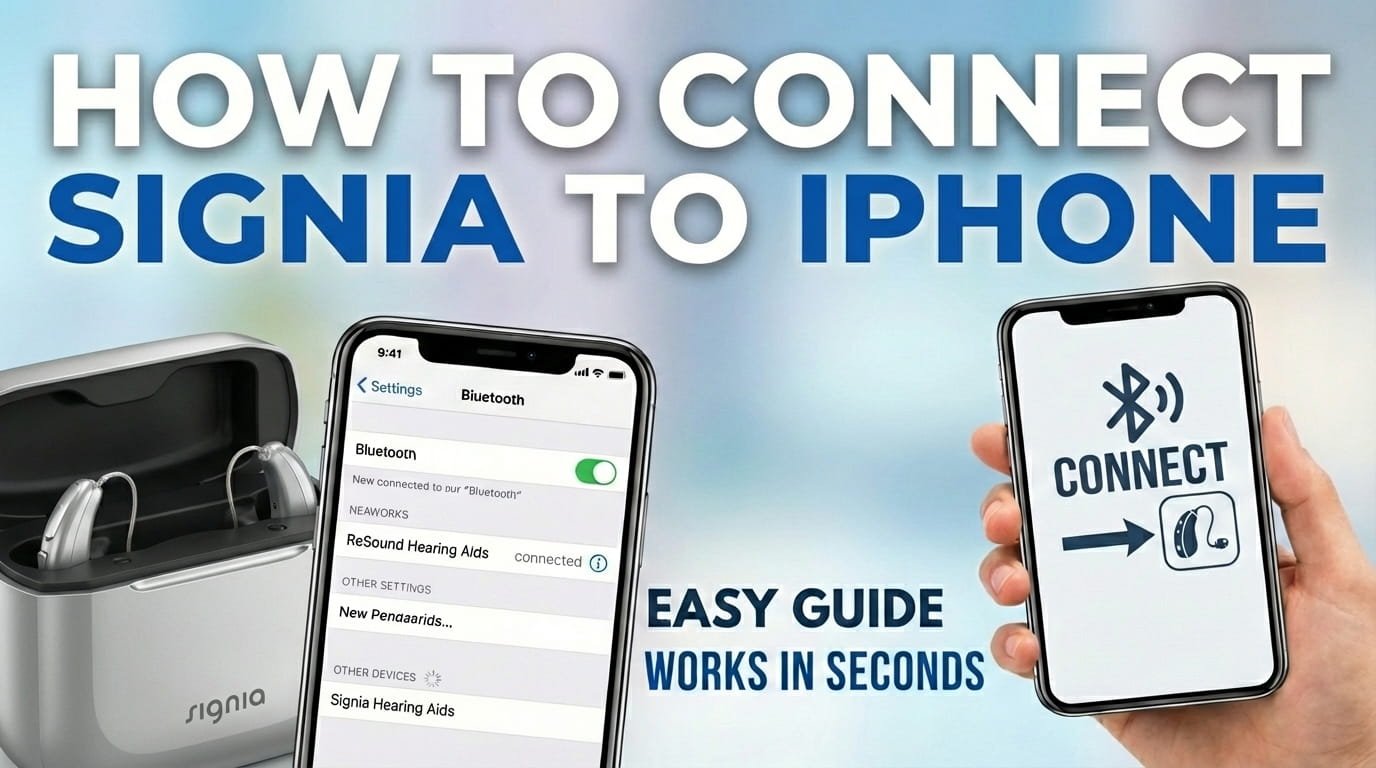 How to connnect Signia to iphone
