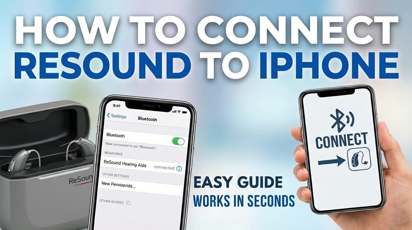 How to connnect resound to iphone